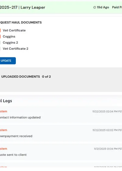 Manage Trip in One Workspace screenshot